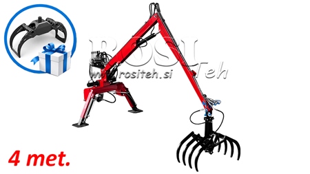 HIDRAULIKUS TRAKTOR RAKODÓ VILLÁ-VAL HUT 4m