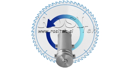 EIXO DE SERRA CIRCULAR DE FERRO FUNDIDO 300MM (ROSCA ESQUERDA)