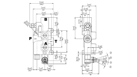 HYDRAULICKÝ VENTIL P81-Rs AUTOMATICKÝ PRE ŠTIEPAČKU - DVOJRÝCHLOSTNÝ