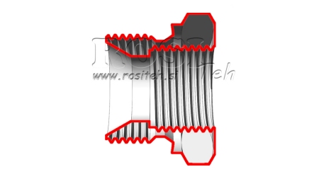 HYDRAULIKADAPTER MÄNNLICH-WEIBLICH 1/2-1/4