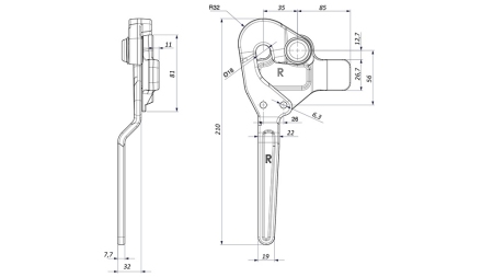 TRAILER SIDE PANEL CLOSURE ROSI-02 RIGHT