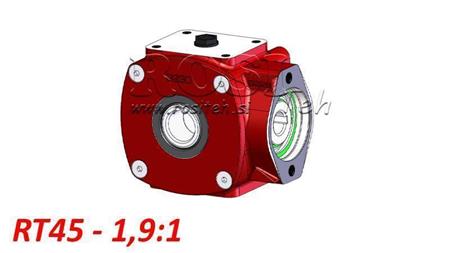 GEARBOX RT45 FOR HYDRAULIC MOTOR MP/MR RATIO 1.9:1