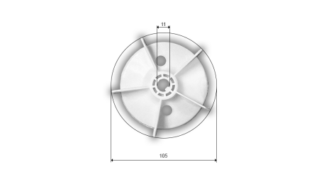 VENTILATEUR DE MOTEUR ÉLECTRIQUE MS 63