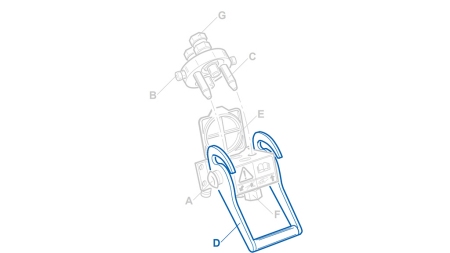 LEVER FOR MULTI-FASTER 4WAY 3/8 FIXED PART
