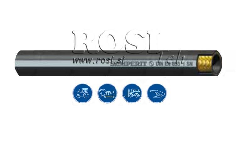 HYDRAULICKÁ HADICA DN6 1SN (1/4) 255BAR