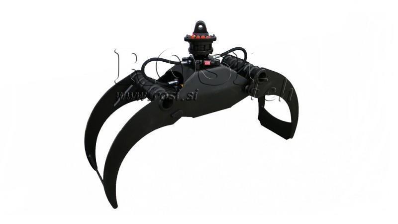 GARRA FLORESTAL LG1500 kg - 1320 mm ROTATOR 3000/1500 KG COM FLANGE