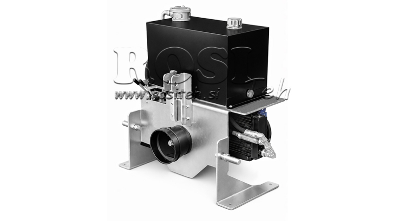 TRACTOR HYDRAULISCHE EENHEID MET EEN CAPACITEIT VAN 100L STROOM 53L/MIN 4XZ80 - MET OLIETOEVOER