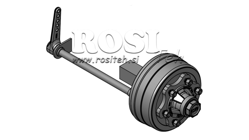 NÁPRAVA S BRZDAMI 3 600 kg L.250 mm