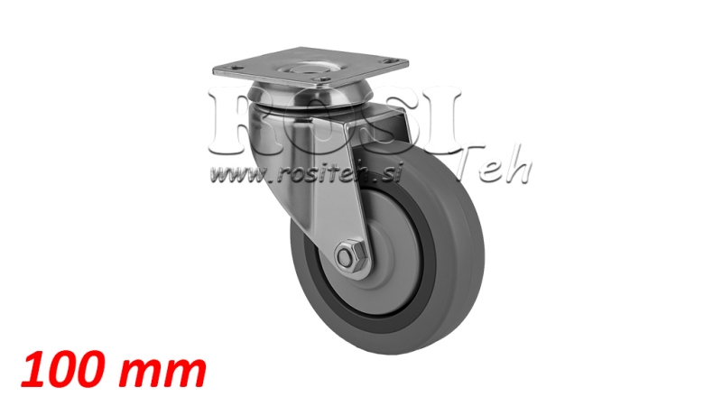 WHEEL 100mm SWIVEL BASE