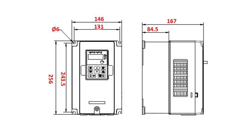 Честотен преобразувател-инвертор 3Фаза 5.5kW GD20-5R5G-4-EU