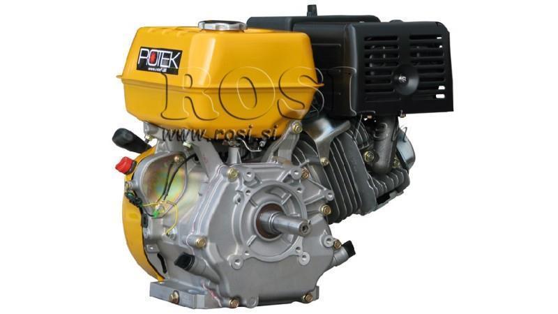 benzininis variklis EG4-420cc-9.6kW-13.1AG-3,600 RPM-H-KW25x88.5-rankinis startas