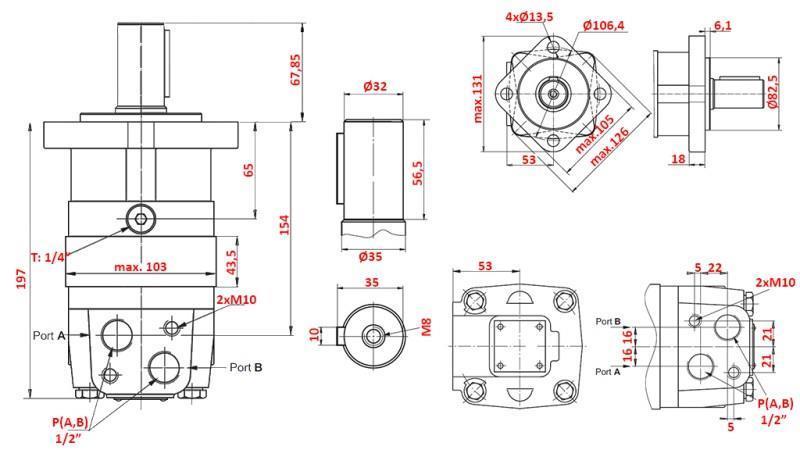 HYDRAULIKMOTOR MS 250