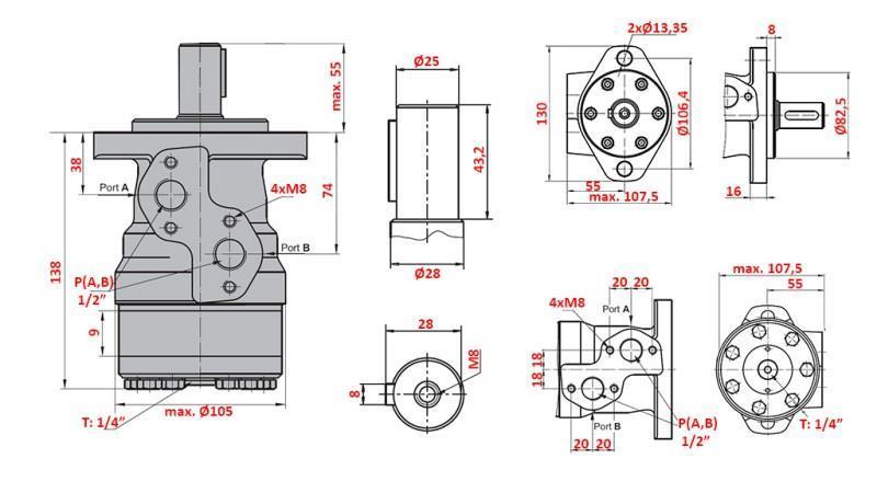 HIDRAULISKAIS MOTORS MR 50
