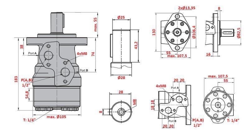 SILNIK HYDRAULICZNY MR 315