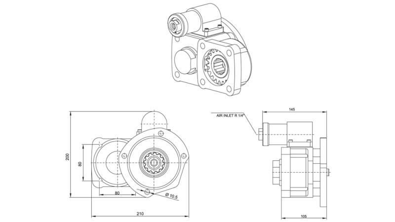 Abmessungen DER HYDRAULIKPUMPE - VOLVO R6-2