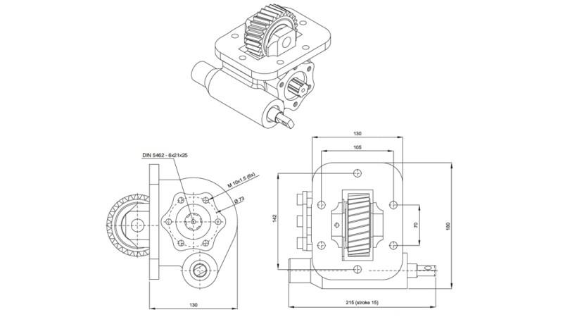HYDRAULIPUMPUN MITAT - ISUZU HINO MEKAANINEN