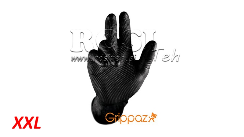 NITRILHANDSCHUHE GRIPPAZ SCHWARZ 50/1 - XXL