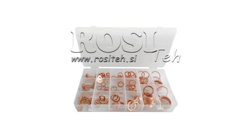 SET AUS KUPFERDICHTUNGEN (220 Stk)