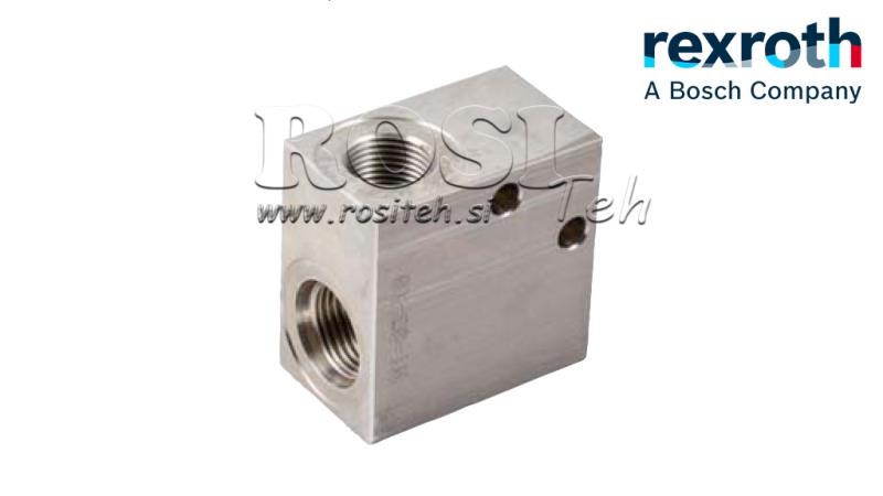 BOÎTIER POUR VANNE HYD. À 2 VOIES REXROTH 3/8 40-LIT