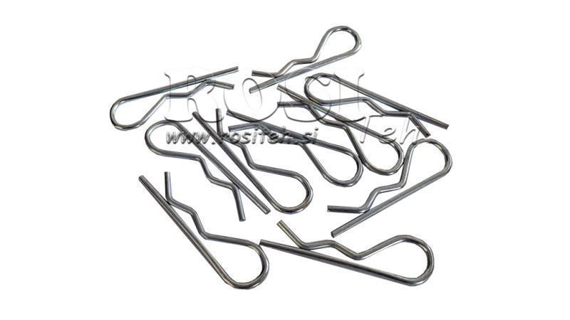 SET VON SICHERHEITSCLIPS einzeln fi 1.8 mm (10Stück)