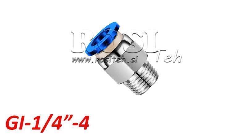 PNEUMATISCHE PLUG RECHTE VERBINDER TPA MET DRAAD GI-014-4