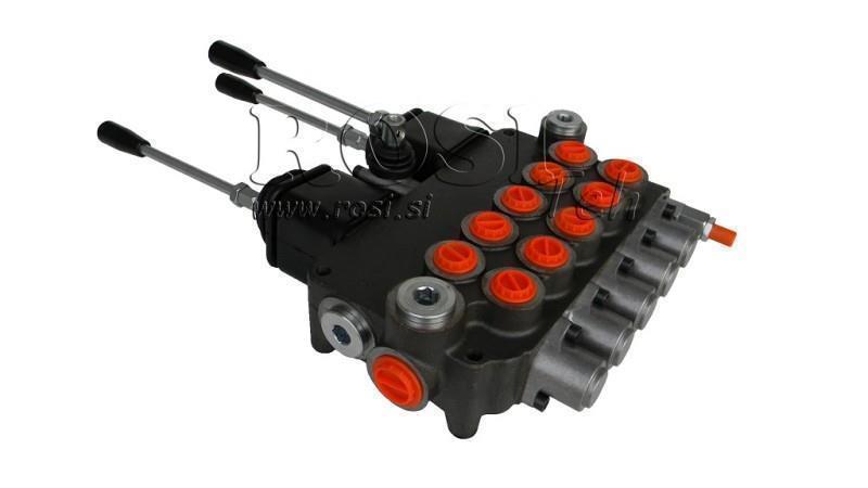 HYDRAULICKÝ VENTIL 5xP80 + 2x JOYSTICK