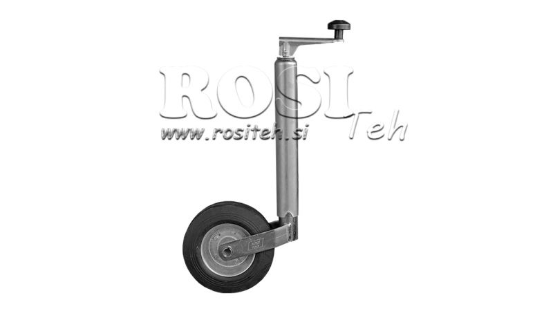 PODPERNÁ NOHA SO ZÁVITOM S KOLIESKOM PRE AUTO PRÍVES 220mm 150kg