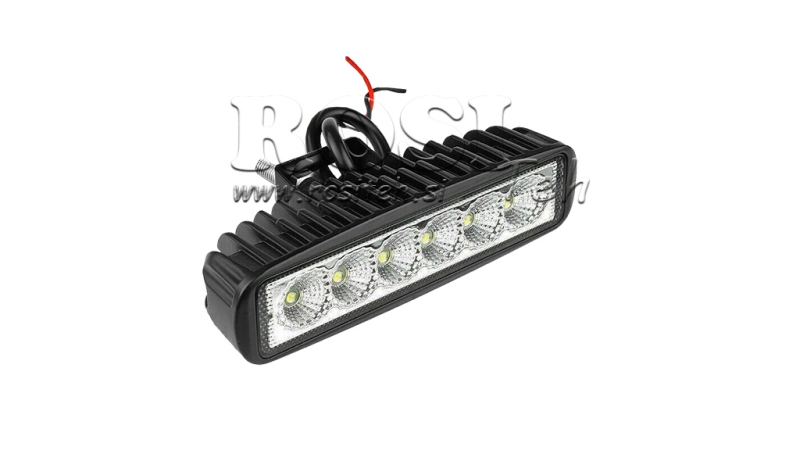 LED DARBO ŠVIESA - ŠVIESA 6 LED 18W 12V-24V
