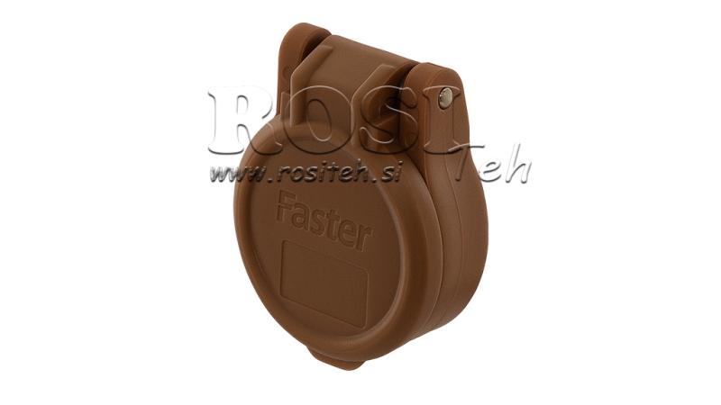 COVER PROTETTIVA MARRONE PVC INNESTO RAPIDO FEMMINA PUSH PULL