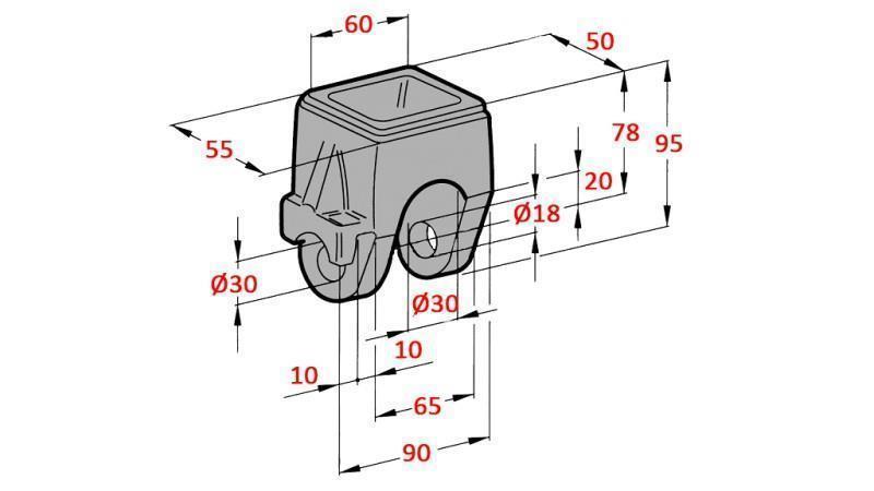DRŽIAK NÁKLADNÉHO AUTOMOBILU FI18-22 HORNÝ