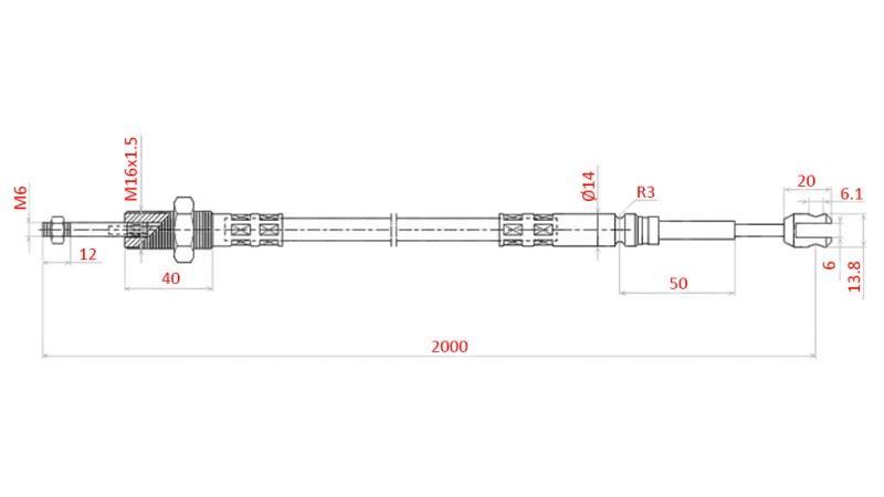 FLETNING L=2000 - gafler