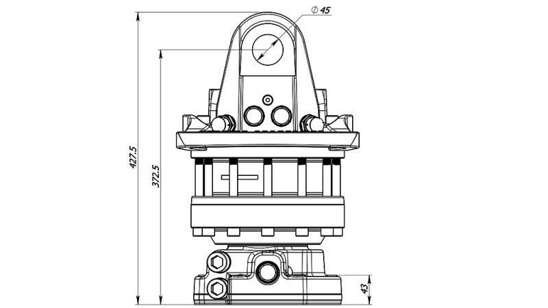 HYDRAULICKÝ ROTÁTOR 12000/6000 KG S FLÁNCOM