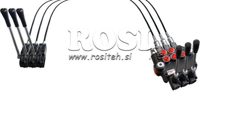 JOYSTICK ΔΙΠΛΗΣ ΛΑΒΗΣ 1 μ ΥΔΡΑΥΛΙΚΗ ΒΑΛΒΙΔΑ 3xP40 λίτρα