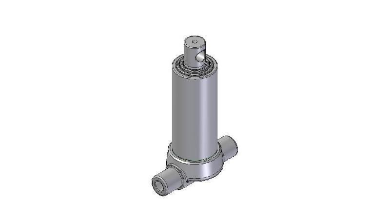 2531F - TELESCOPIC CYLINDER INFERIOR – HOLE 3 STAGES TRAVEL 500 DIAMETER 95