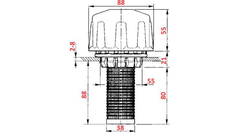 HYDRAULICKÝ FILTR NA PLNĚNÍ PVC VELKÝ