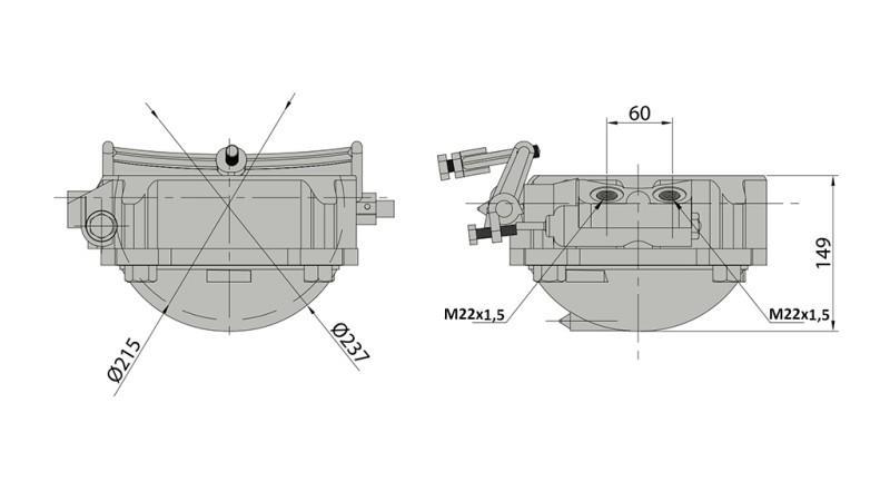 CULLA PENTRU CILINDRU TELESCOPIC - MEILLER TIPPER