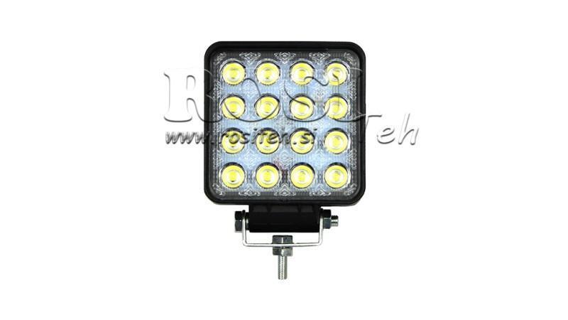LED ARBETS LAMPA - LAMPA 16 LED 48W 12V-24V