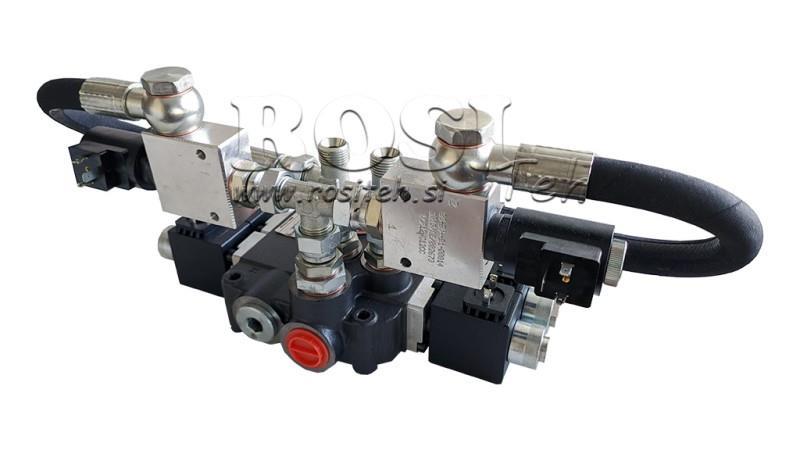 VANNE HYDRAULIQUE 2xZ80 12V CC AVEC FONCTION FLOTTANTE