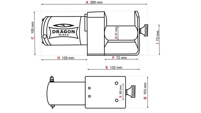 12 V ELEKTRISCHE LIER DWM 2000 ST - 907 kg