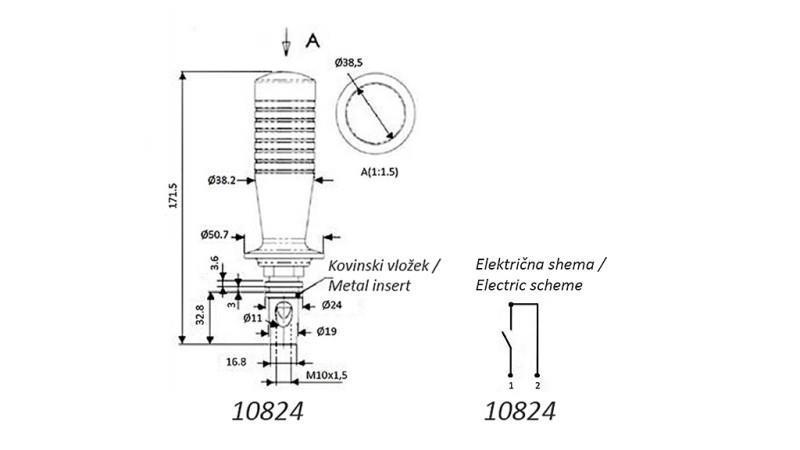 REMOTE CONTROL JOYSTICK - 1 TLAČIDLO