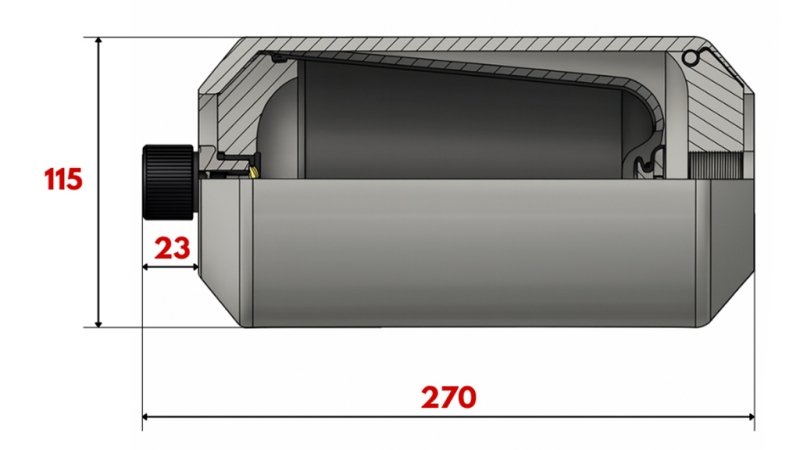 HIDRAULIČNI AKOMULATOR 1,48 LIT - M18x1,5