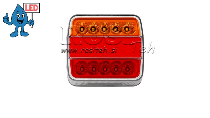 LUZ LED TRASERA PARA REMOLQUE COMBINADA 4 FUNCIONES 12V
