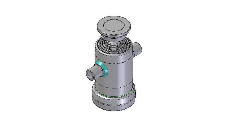 3050S - TELESCOPIC CYLINDER STANDARD/BALL 5 STAGES STROKE 690 DIAMETER 124