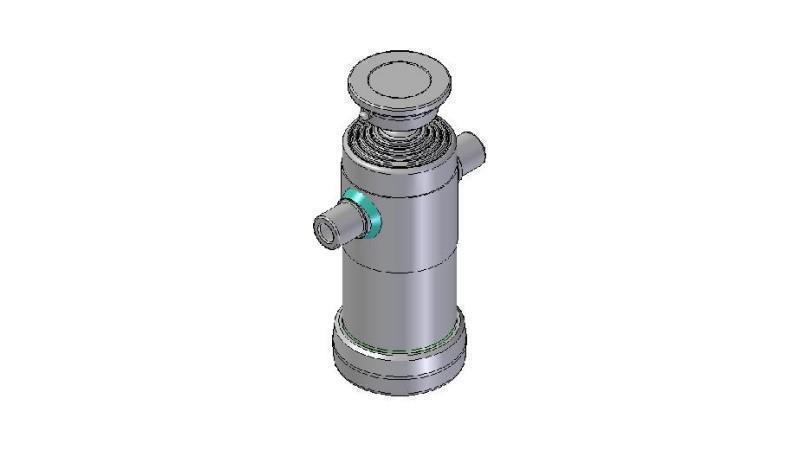 3093S - TELESCOPIC CYLINDER STANDARD/BALL 5 STAGES STROKE 1190 DIAMETER 124