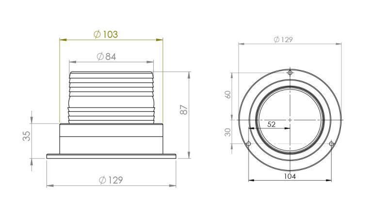 LED DREHLICHT MAGNETISCH 12V