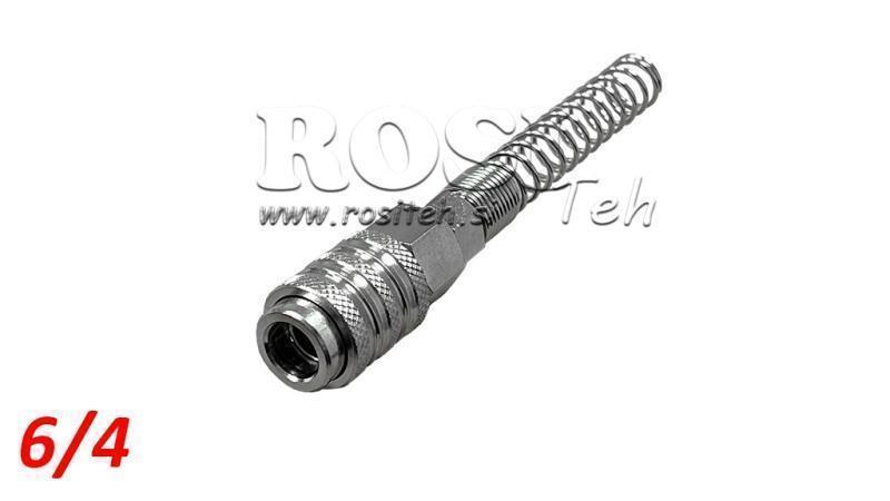 CUPLARE PNEUMATICĂ RAPIDĂ FEMELĂ SPRING 6/4 - DN7.2