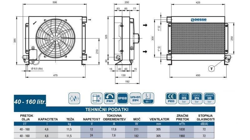 ΨΥΓΕΙΟ ΛΑΔΙΟΥ DC 12V HY03802 40-160 ΛΙΤΡΑ
