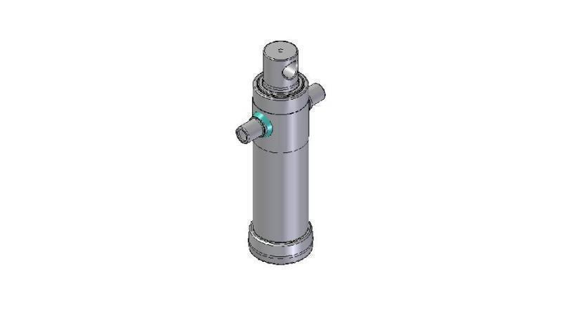 4021F -TELESCOPISCHE CYLINDER STANDAARD/GAATJE 2 FASES REIS 595 DIAMETER 106