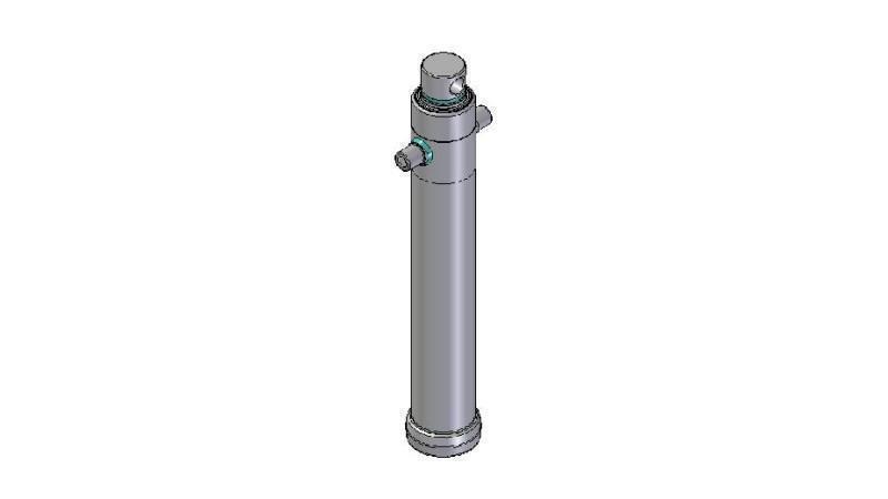 4029F -TELESCOPISCHE CYLINDER STANDAARD/GAT 2 FASES REIS 1395 DIAMETER 124
