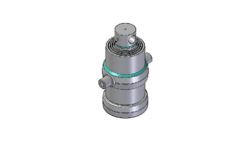 4080F -TELESCOPIC ZYLINDER STANDARD/LOCH 4 STUFEN HUB 1010 DURCHMESSER 190